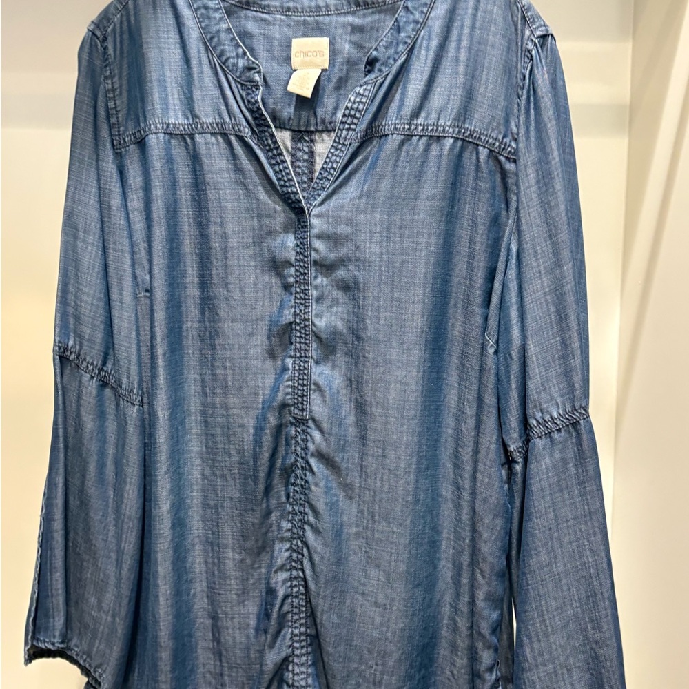 Chico's Pullover, V-neck Top, Size 2